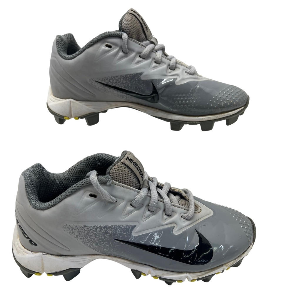 Nike Vapor Ultrafly Keystone BG Fastrack Baseball Cleats 1Y Grey Youth Kids Shoe